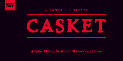 Casket Font Poster 1