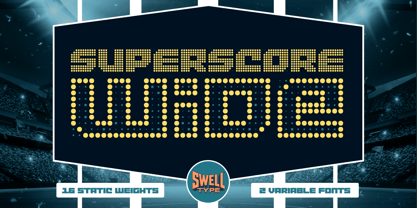 Superscore Wide Font Poster 1