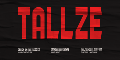 Tallze Font Poster 1