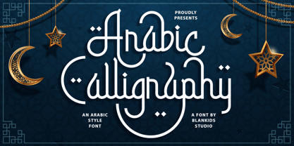 Arabic Calligraphy Font Poster 1