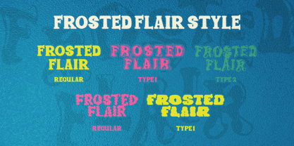 Frosted Flair Font Poster 10