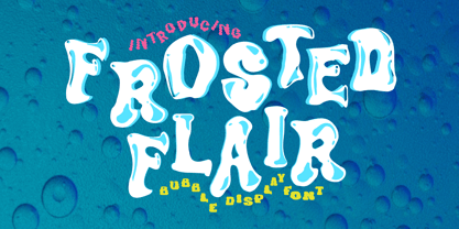 Frosted Flair Font Poster 1