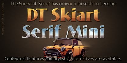 DT Skiart Serif Mini Police Poster 1