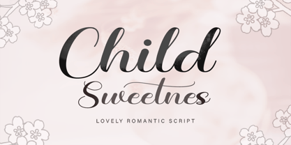 Child Sweetnes Font Poster 1