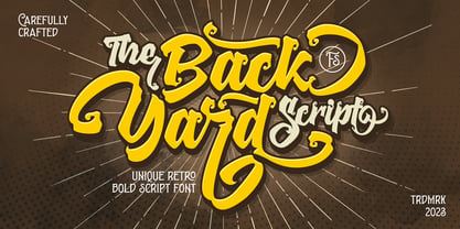 The Backyard Script Font Poster 1
