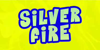 Silver Fire Font Poster 1