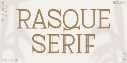 Rasque Serif Font Poster 1