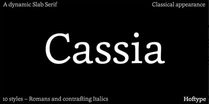 Cassia Font Poster 1