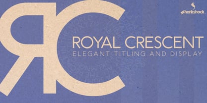 Royal Crescent Font Poster 1
