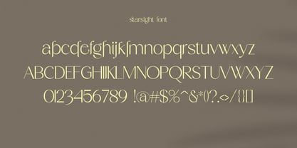 Starsight Font Poster 11