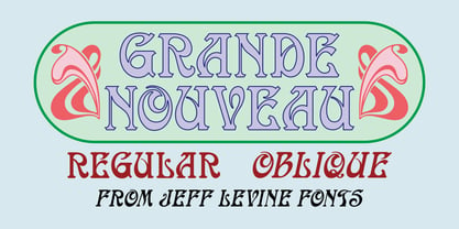 Grande Nouveau JNL Font Poster 1