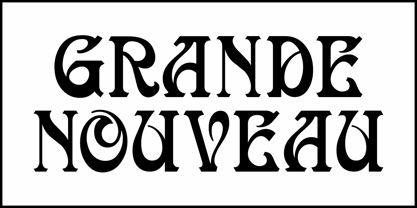 Grande Nouveau JNL Font Poster 2