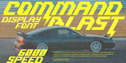Command Blast Font Poster 1