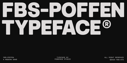 FBS Poffen Font Poster 1