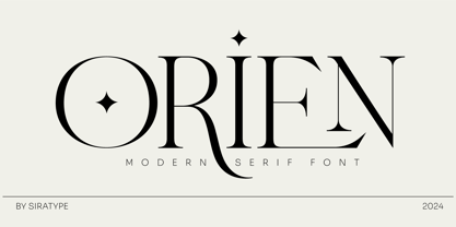 Orien Font Poster 1