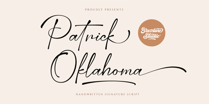 Patrick Oklahoma Font Poster 1