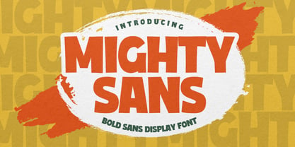 Mighty Sans Font Poster 1