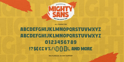 Mighty Sans Font Poster 6