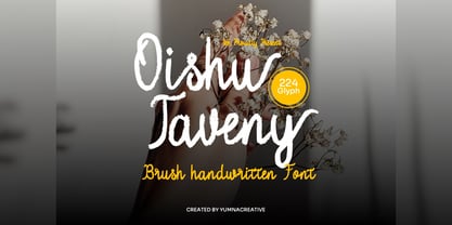 Oishu Taveny Font Poster 1