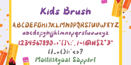 Kids Brush Font Poster 6