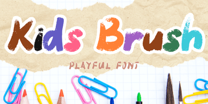 Kids Brush Font Poster 1