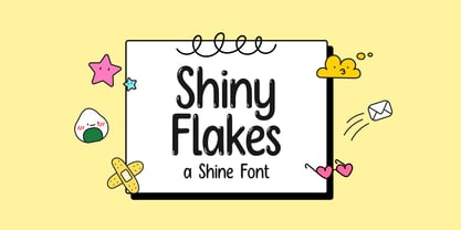 Shiny Flakes Font Poster 1