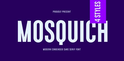 Mosquich Font Poster 1