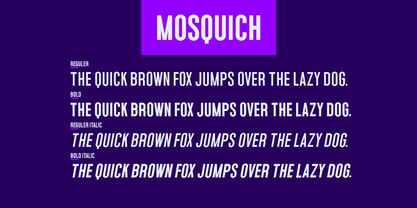 Mosquich Font Poster 2