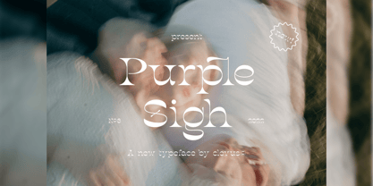 Purple Sigh Font Poster 1