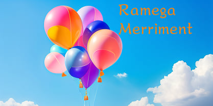 Ramega Merriment Font Poster 1