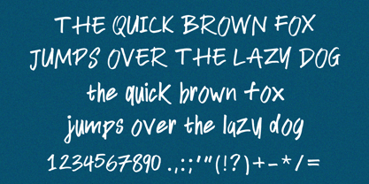 A Quick Note Font Poster 5