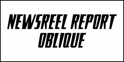 Newsreel Report JNL Font Poster 4