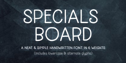 Specials Board Font Poster 1
