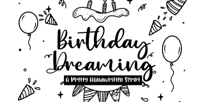 Birthday Dreaming Font Poster 1