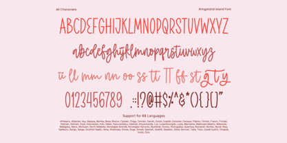 Bringstand Island Font Poster 10