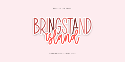 Bringstand Island Font Poster 1