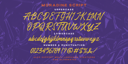 Moradine Font Poster 9