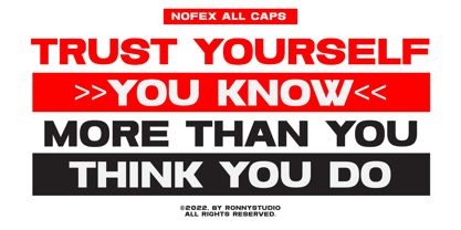 Nofex Font Poster 7