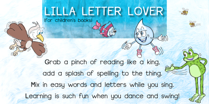 Lilla Letter Lover Font Poster 2