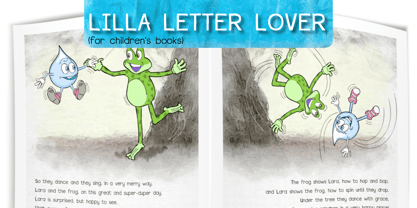 Lilla Letter Lover Font Poster 4