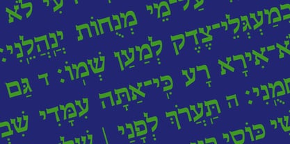 Hebrew Laila Std Font Poster 1