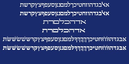 Hebrew Laila Std Fuente Póster 2