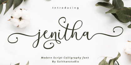 Jenitha Font Poster 1
