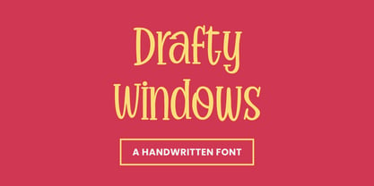 Drafty Windows Fuente Póster 1