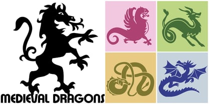 Medieval Dragons Font Poster 3