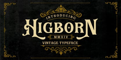 Higborn Font Poster 1