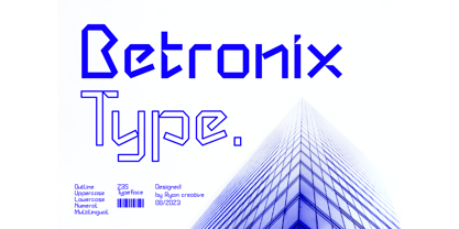 Betronix Font Poster 1