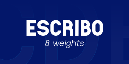 Escribo Font Poster 2