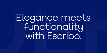 Escribo Font Poster 3