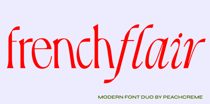 French Flair Font Poster 1